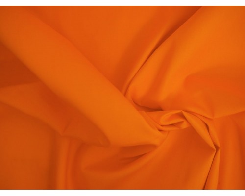 Plain Cotton Poplin Fabric -  Orange